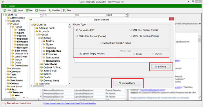 Start Converting OLM