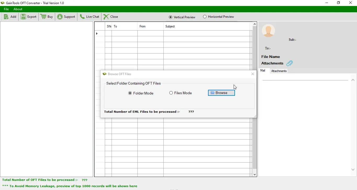 export oft data into other format